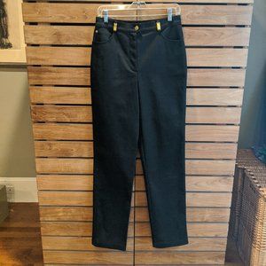 St. John Sport Black High Waisted Pants, size 6